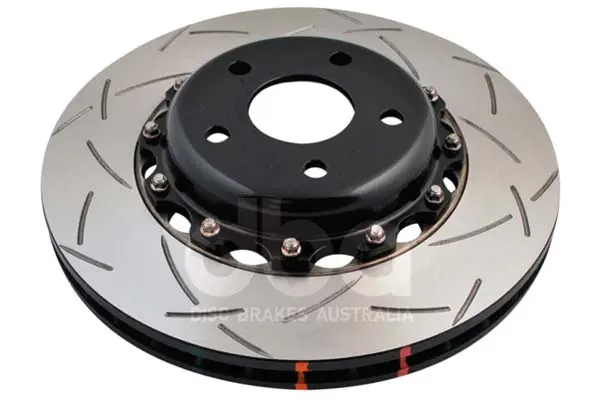Dba 5000 Series Slotted 2 Piece Front Rotor W/ Black Hat - 02-14 Wrx, 13-21 Brz, 03-08 Forester 1
