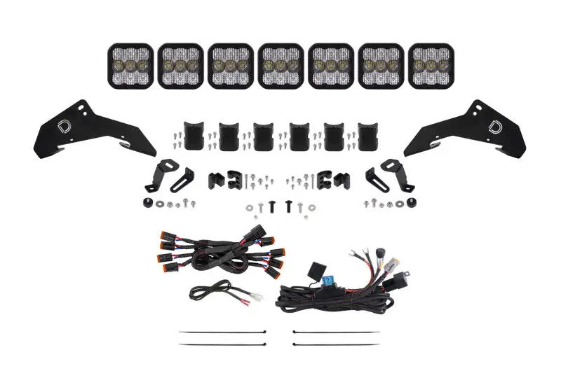 Diode Dynamics 19-25 Honda Talon Ss5 Roof Crosslink Lightbar Pro Kit W/ Cool White Lens 1
