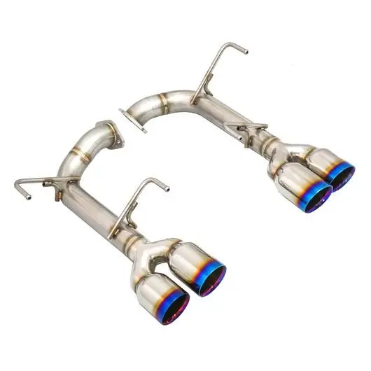 Remark Stainless Steel Axle Back Exhaust - Burnt Double Wall Tips - 2015-2021 Wrx, 2015-2021 Sti 1