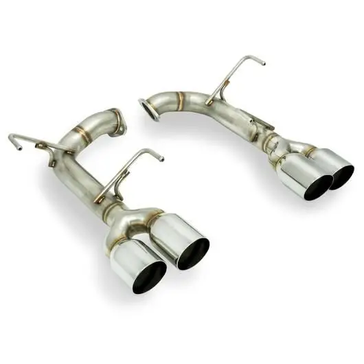 Remark Stainless Steel Axle Back Exhaust - Polished Single Wall Tips - 2015-2021 Wrx, 2015-2021 Sti 1