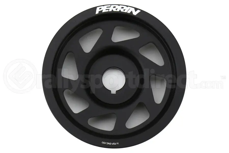Perrin Lightweight Crank Pulley W/O Ac - Black - Wrx 2002 - 2014, Sti 2004 - 2021 1