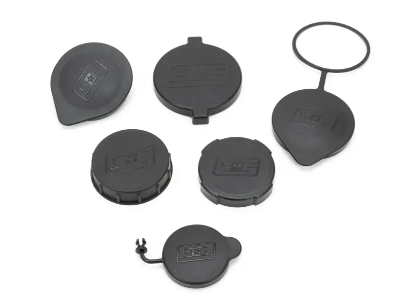 Grimmspeed Subaru Engine Bay Reservoir Cap Set - Black (Set Of 6) 1