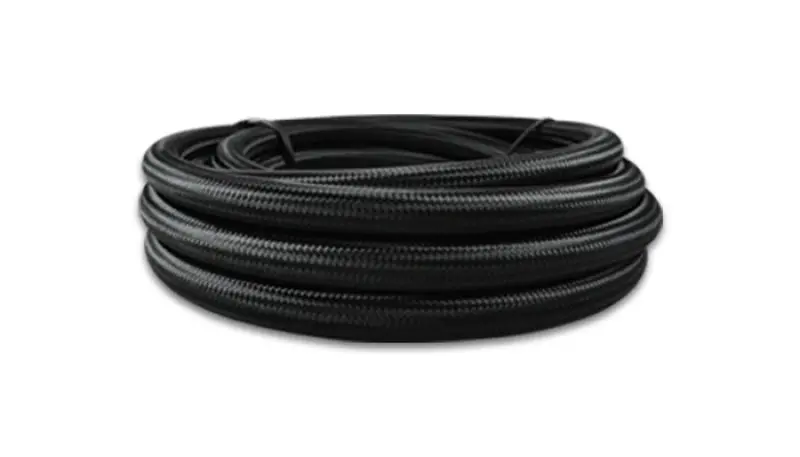 Vibrant -6 An Black Nylon Braided Flex Hose W/ Ptfe Liner (10Ft Long) 1