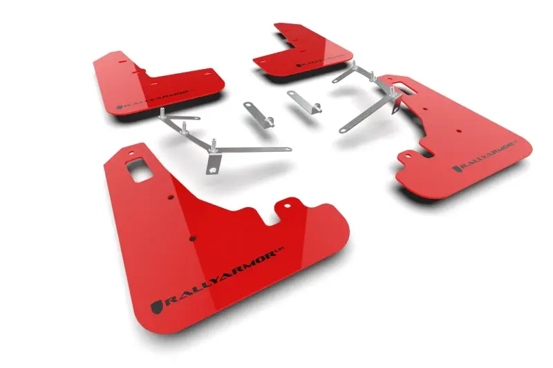 Rally Armor Red Ur Mud Flap W/ Black Logo - 2022+ Subaru Brz / 2022+ Toyota Gr86 1