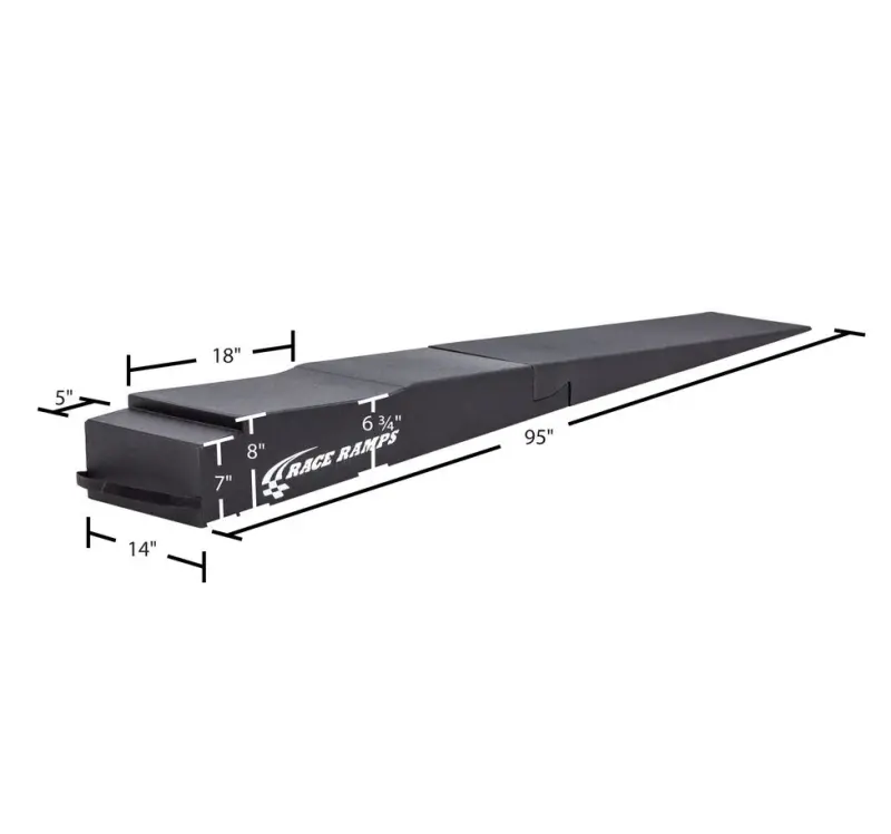 Race Ramps 9In. Trailer Ramps W/ Flap Cutout 1