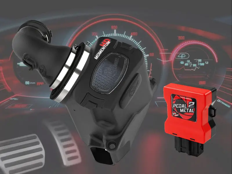 Afe 20-26 Gm Trucks/Suv L6-3.0L (Td) Power Pack Stage 3 - Momentum Intake & P2m Throttle Enhancer 1