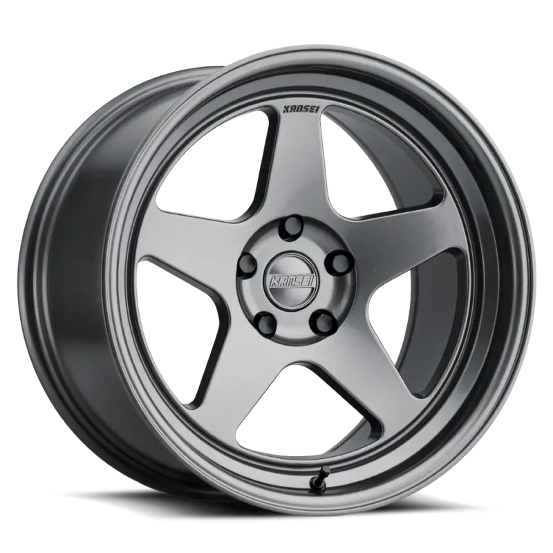 Kansei K12gm Knp 15X7in / 4X114.3 Bp / 25Mm Offset / 73.1Mm Bore - Gloss Gunmetal 1