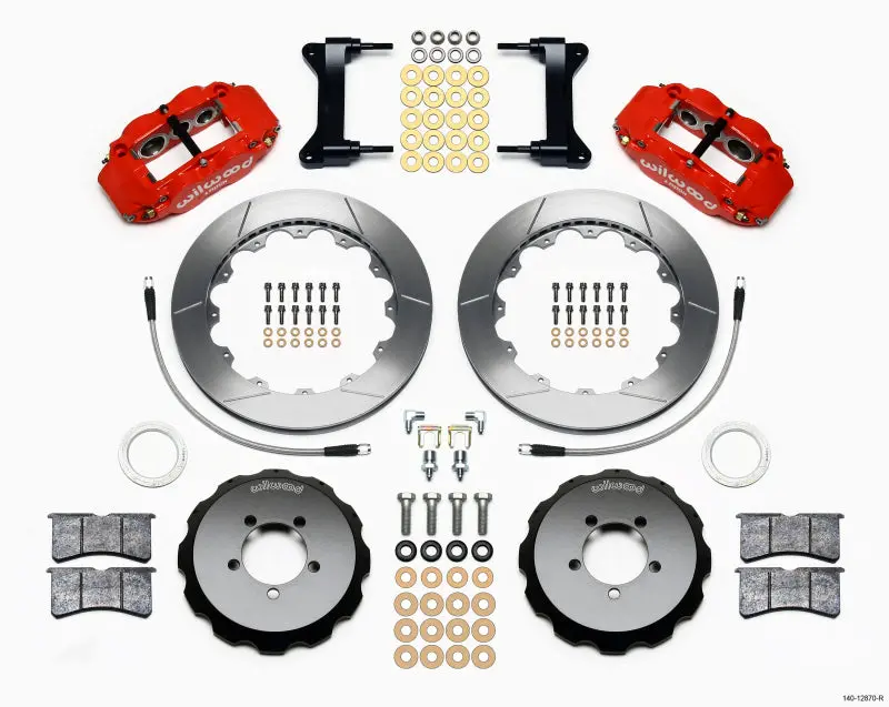 Wilwood 6R Slotted Front Big Brake Kit - Red - 13-21 Brz. 2022+ Brz 1