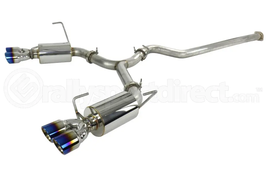Ets Quiet Cat Back Exhaust System Blue Tip Non Resonated - Wrx / Sti 2015 - 2021 1