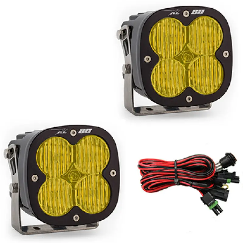 Baja Designs Xl80 Series Wide Cornering Pattern Led Light Pods - Amber 1