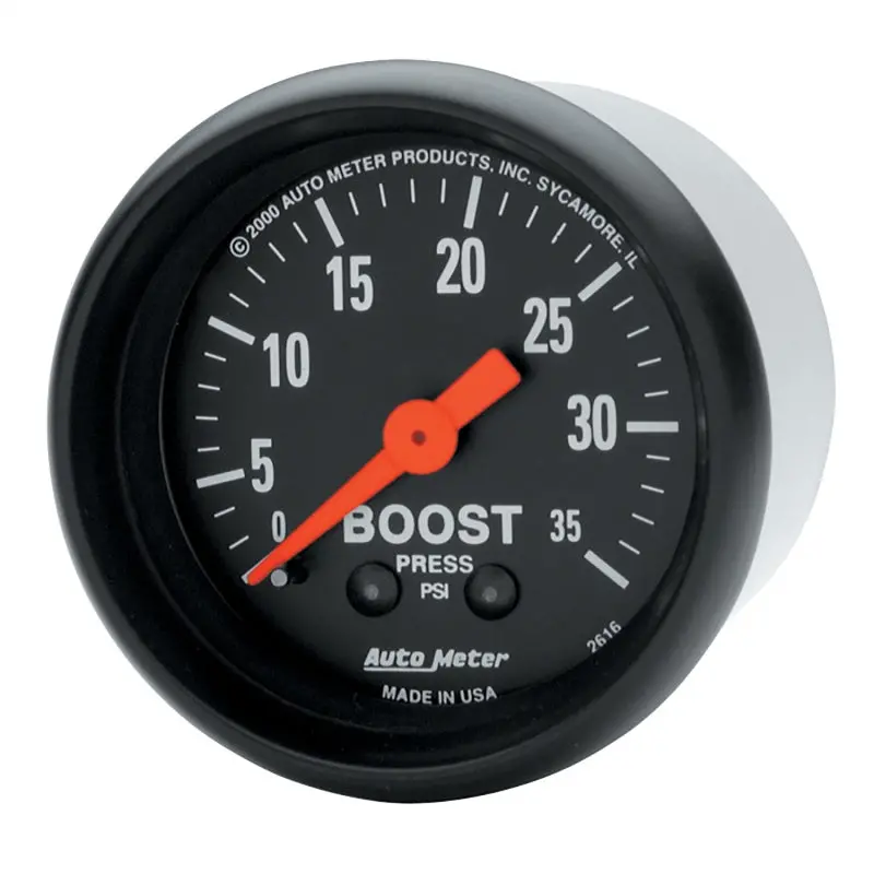 Autometer Z Series 52Mm 0-35 Psi Mechanical Boost Gauge 1