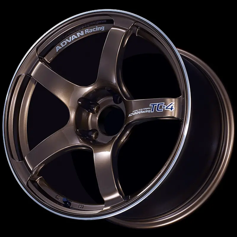 Advan Tc4 18X9.5 +45 5X100 Racing Umber Bronze & Ring Wheel 1