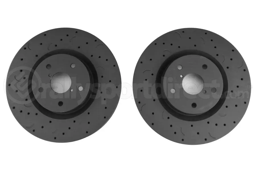 Hawk Talon Cross Drilled And Slotted Front Rotor Pair - Sti 2005-2017 1