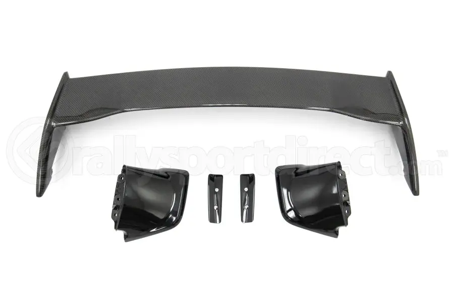 Olm Silverline Carbon Fiber S Style Spoiler W/ Black Bases - 15-21 Wrx/Sti 1