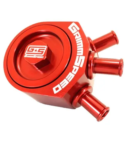 Grimmspeed Air Oil Separator (Aos) - Red - 04-21 Sti, 02-07 Wrx, 04-07 Fxt 1