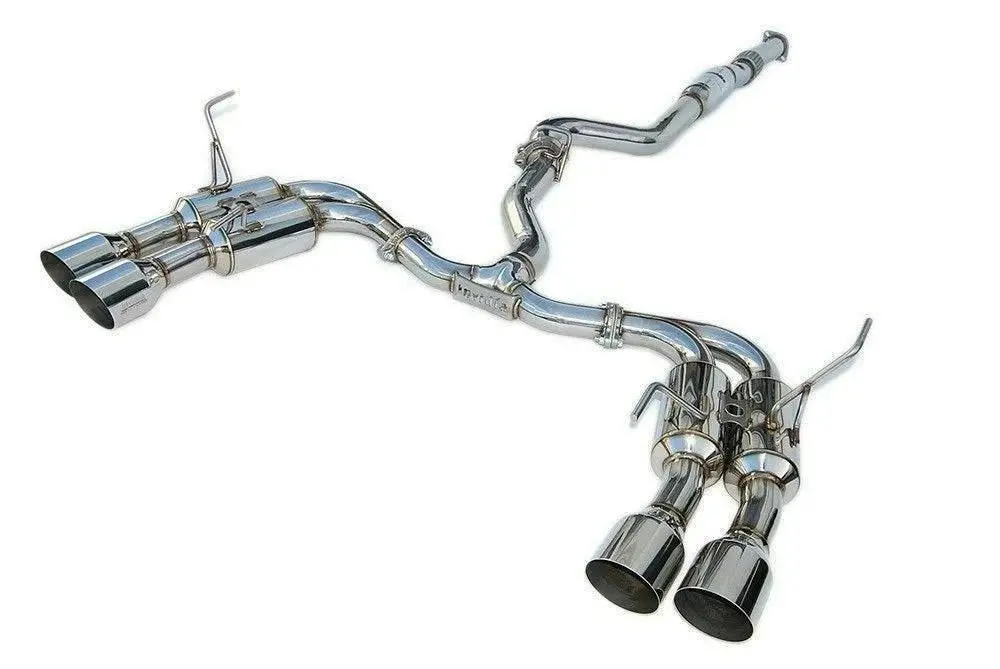 Invidia Gemini R400 Stainless Steel Catback Exhaust W/ Polished Quad Tips - 2022+ Wrx 1
