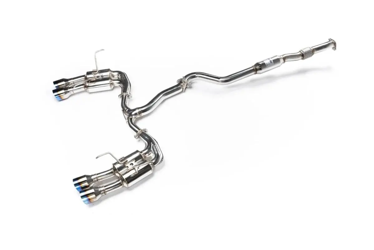 Invidia Gemini R400 Stainless Steel Catback Exhaust W/ Titanium Quad Tips - 2022+ Wrx 1