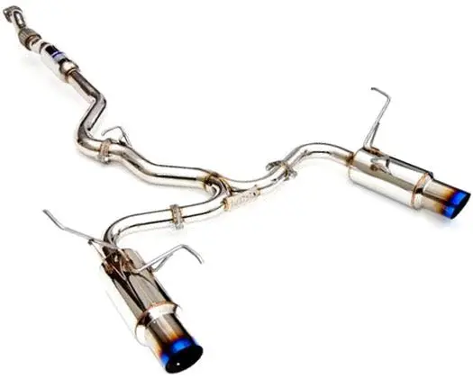 Invidia N1 Dual Cat Back Exhaust Titanium Tips - 2010-2012 Legacy Gt 1