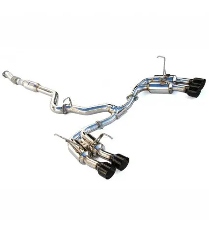 Invidia Gemini R400 Stainless Steel Exhaust - Black Tips - 15-21 Sti, 15-21 Wrx 1