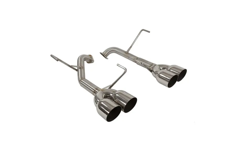 Nameless Performance Axleback Exhaust - Muffler Delete - 3.5" Single Wall Tips -  2011-2014 Wrx/Sti Sedan 1