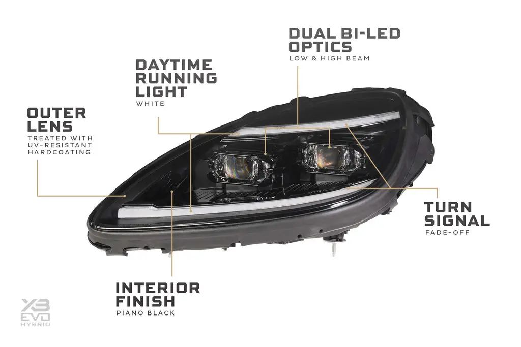 Morimoto 2005-2013 C6 Corvette Morimoto Xb Evo (Hybrid White Drl Only) Led Headlights New 1