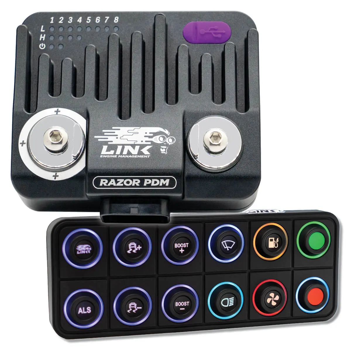 Link Ecu Razor Pdm Bundle - Razor Pdm + 12 Button Can Keypad 1