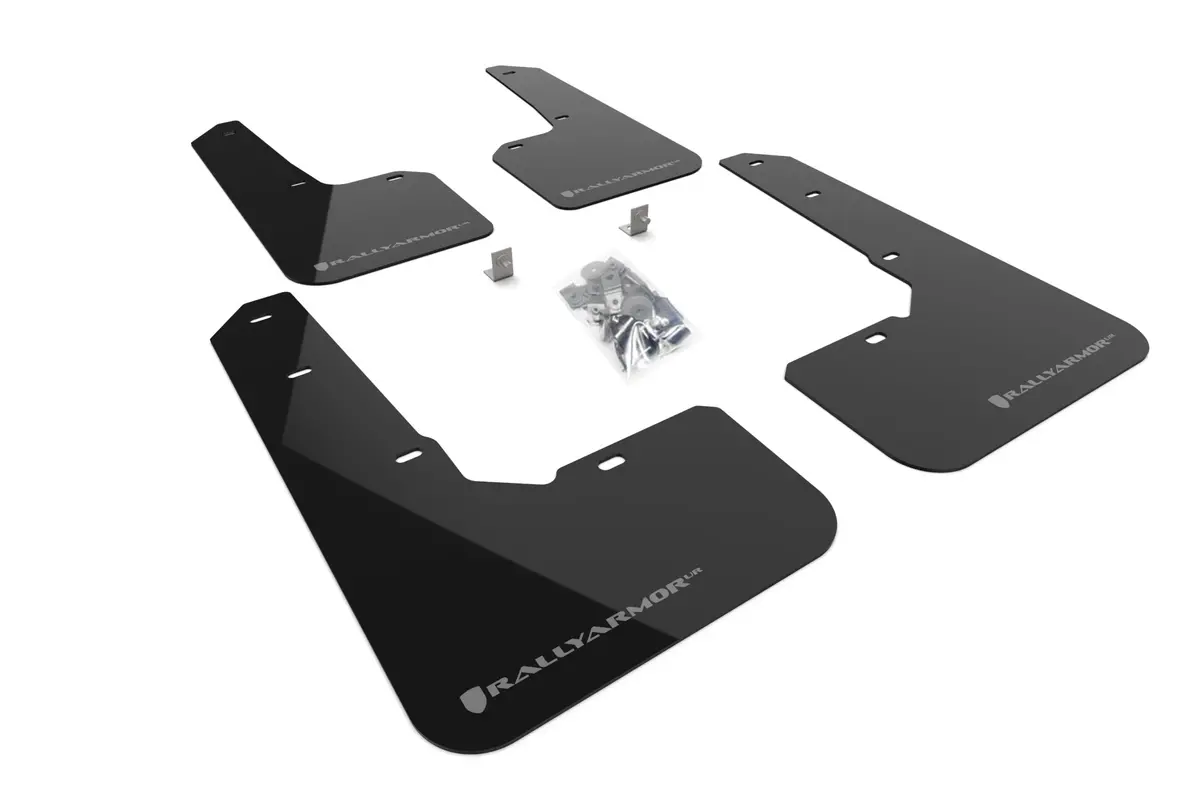 Rally Armor  Black Mud Flap Grey Logo - 2022-2025 Subaru Outback Wilderness 1