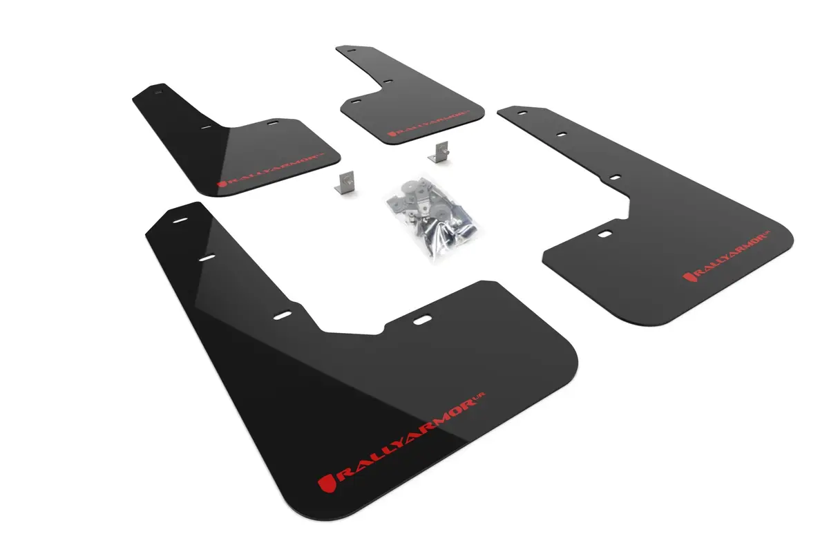 Rally Armor Black Mud Flap Red Logo - 2022-2025 Subaru Outback Wilderness 1