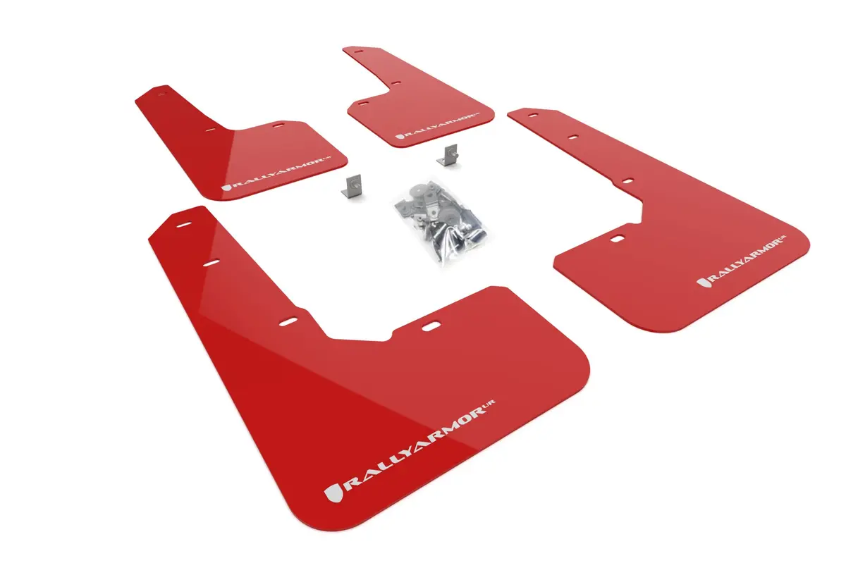 Rally Armor Red Mud Flap White Logo - 2022-2025 Subaru Outback Wilderness 1