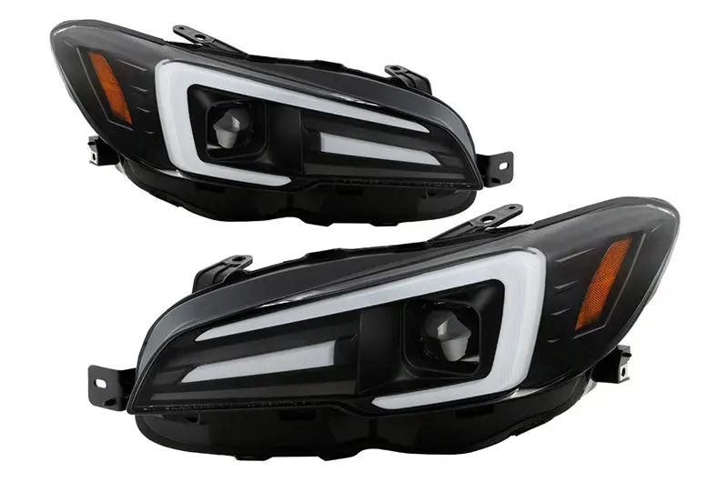 Spyder Apex Led Series Headlights - Black (Led Vehicle Version) - 2015-2017 Wrx/2015-2017 Sti, 2018-2021 Wrx Base & Premium 1