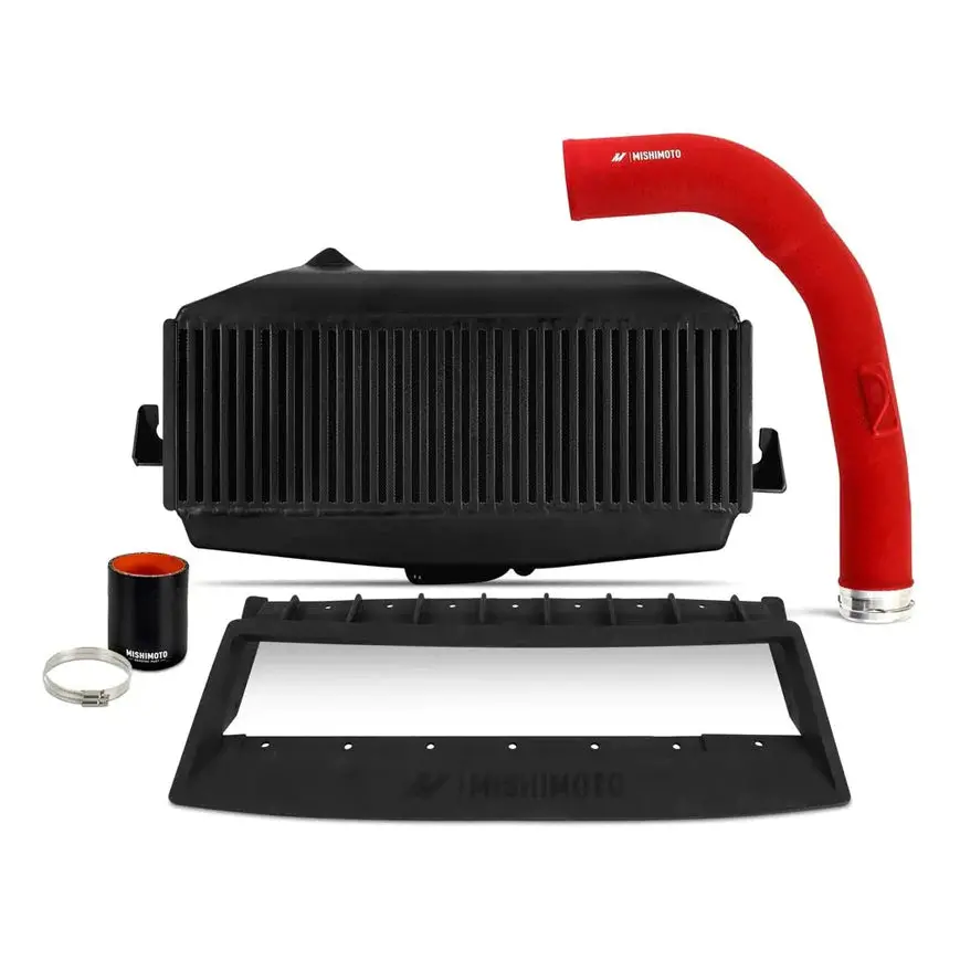 Mishimoto Top Mount Intercooler Black W/ Red Charge Pipe Kit - 2022+ Wrx 1
