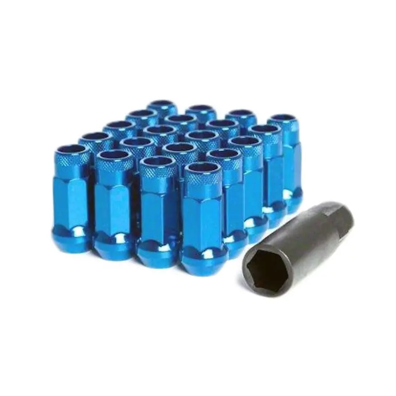 Muteki Sr48 12X1.25 Open Ended Lug Nuts - Blue 1
