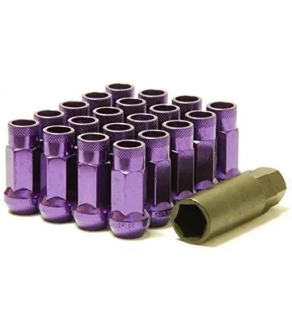 Muteki Sr48 12X1.25 Open Ended Lug Nuts - Purple 1