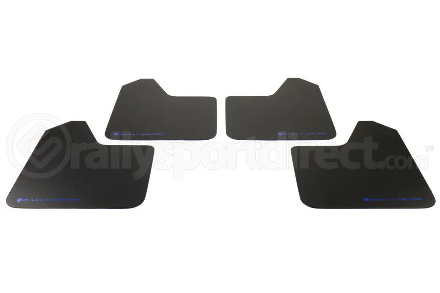 Rally Armor Basic Mud Flaps - Blue Logo - Universal 1