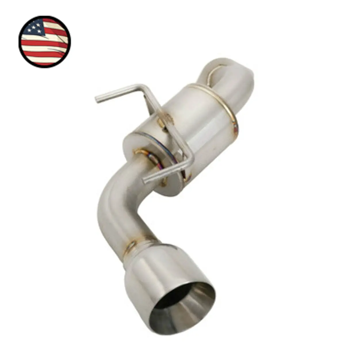 Nameless Axleback Exhaust - Track Pipe - 2.5" Diameter - 5" Muffler - 2022+ Subaru Brz/Toyota Gr86 1