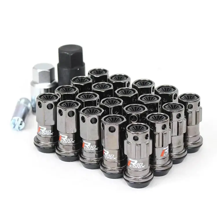 Project Kics 12X1.25 R40 Iconix Classical Lug Nuts W/ Black Plastic Cap - 20 - No Locks 1