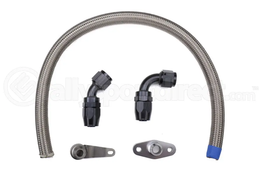 Torque Solution -10An Turbo Oil Return Line Kit - Various Aftermarket Turbo Models - 2002-2014 Wrx, 2004+ Sti 1