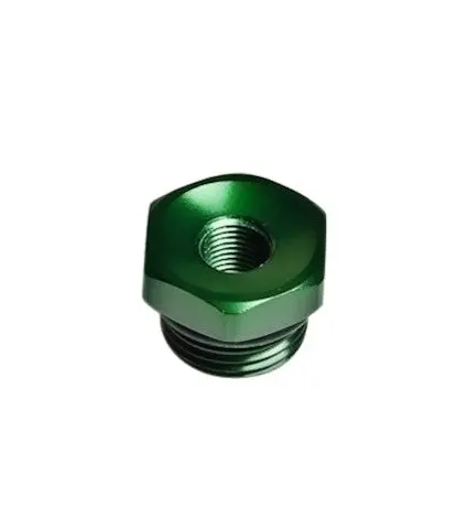 Radium Engineering 8Anorb To 1/8Npt Female Adapter Fitting - Green 1
