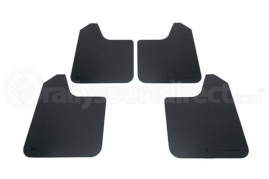 Rally Armor Basic Mud Flaps - Black Logo - Universal 1