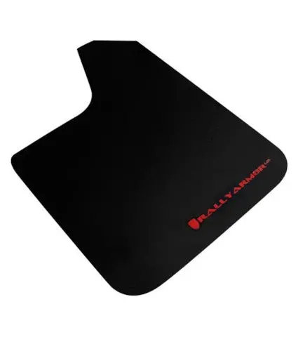 Rally Armor Ur Universal Mud Flaps - Black/Red Logo 1