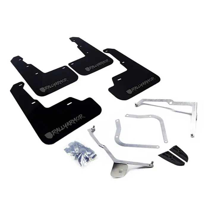 Rally Armor Ur Mudflaps - New Era - Black/Grey Logo - 2015-2021 Wrx, 2015-2021 Sti 1