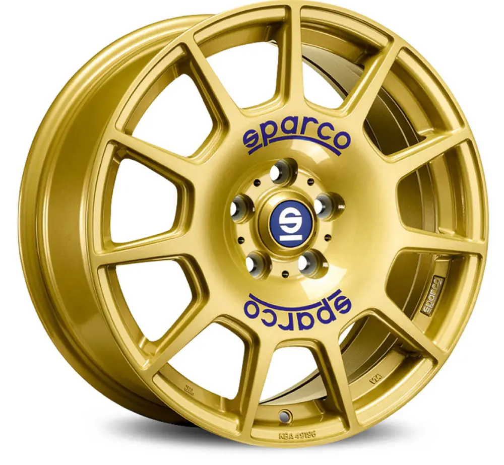 Oz Sparco Terra 16 X 7 +45 5 X 114.3 Cb73.1 Race Gold W/ Blue Lettering 1