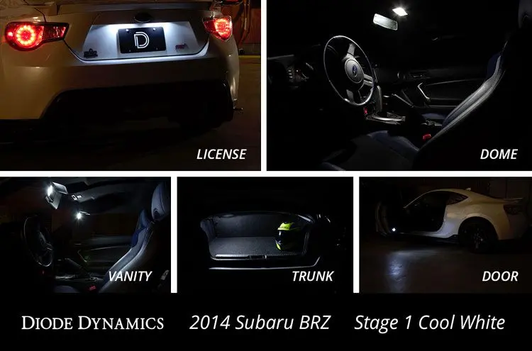 Diode Dynamics Interior Kit Stage 1 - Blue - 2013-2016 Subaru Brz 2