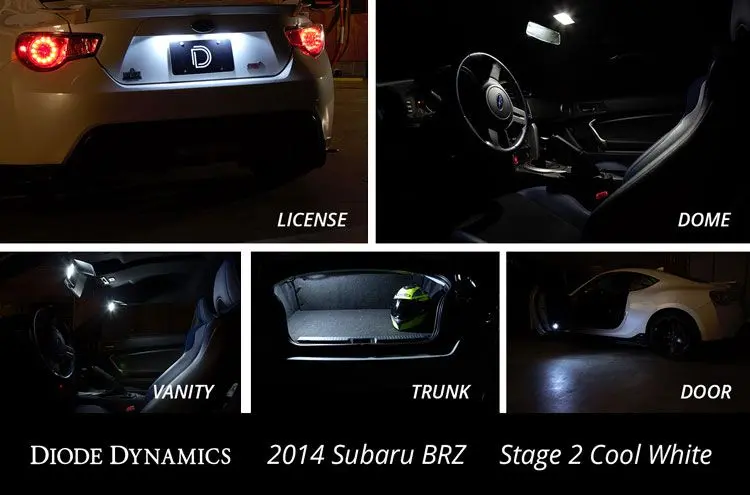 Diode Dynamics Interior Kit Stage 2 - Blue - 2013-2016 Subaru Brz 2
