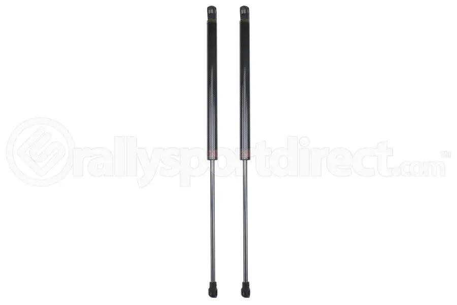 Olm Black Carbon Fiber Hood Dampers Subaru Wrx / Sti 2015+ 1