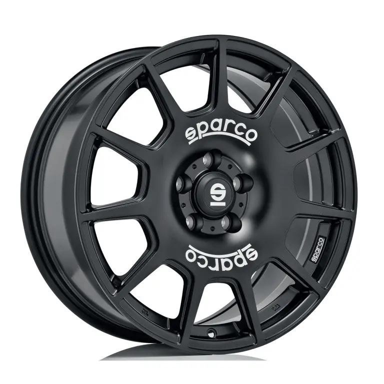 Oz Sparco Terra 16 X 7 +35 5 X 100 Cb63.3 Matte Black + White Lettering 1