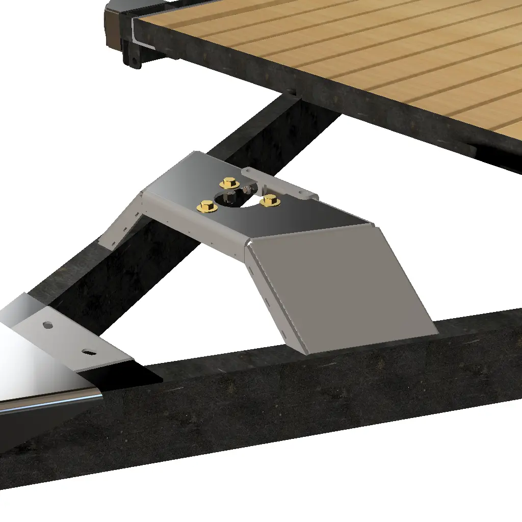 Trailer Tongue Jack Heavy Duty Relocation Mount By Gatekeeper Off-Road 1