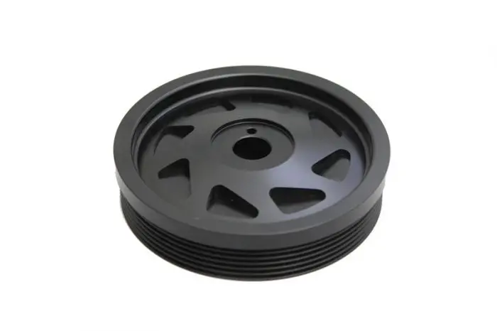 Torque Solution Lightweight Crank Pulley Black - 2015-2021 Wrx, 2013-2021 Brz 1