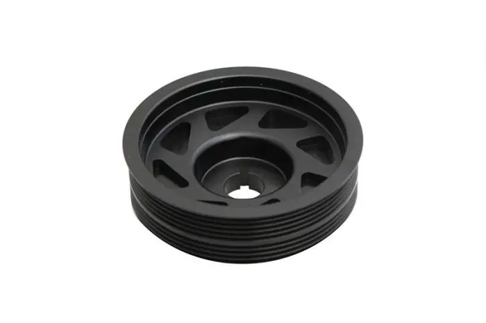 Torque Solution Lightweight Crank Pulley Black - 2002-2014 Wrx, 2004-2021 Sti, 2005-2009 Lgt 1