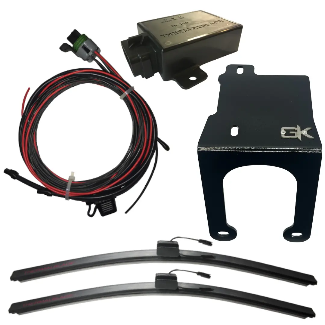 1984-2002 Jeep Cherokee Xj Heated Wiper Blades With Installation Bracket By Gatekeeper Off-Road 1